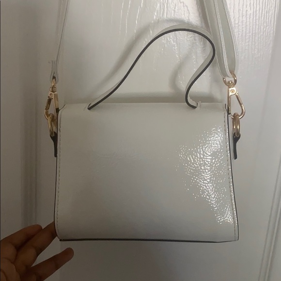 White Crossbody/Clutch Purse - Picture 2 of 3
